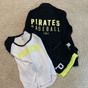 Pittsburgh Pirates Jacket Shirt Shorts Set